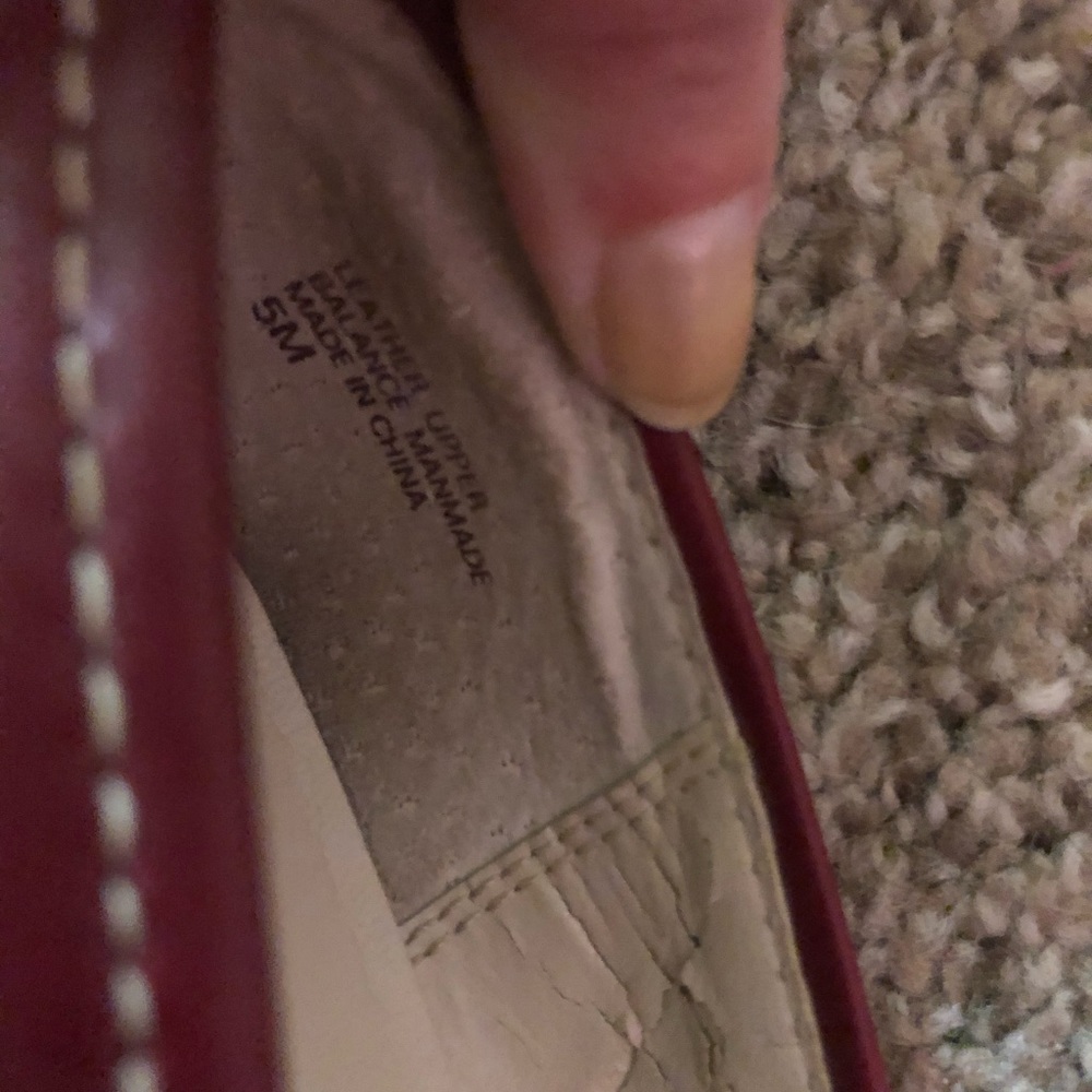 Square Toe Red Loafers - Picture 6 of 6